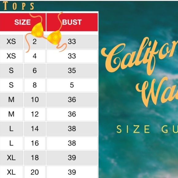 California Waves Black Push-Up Halter Bikini Top Junior Sizing - Picture 8 of 8